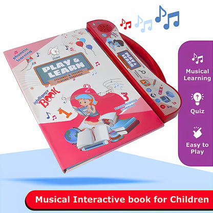 ntelligence Book Sound Book for Children, English Letters & Words Learning Book, Fun Educational Toys. Activities with Numbers, Shapes Learning Book for Toddlers