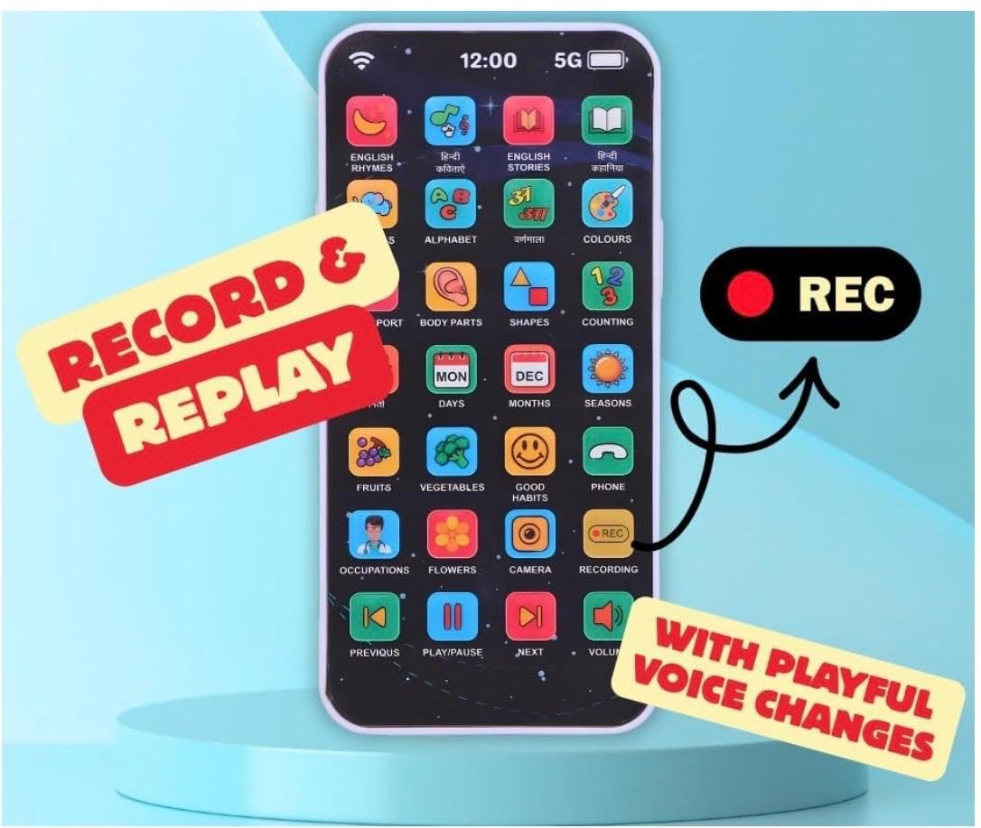 Edu Phone Learning Toy – 28 Function rechargeable Musical Mobile Toy for Kids