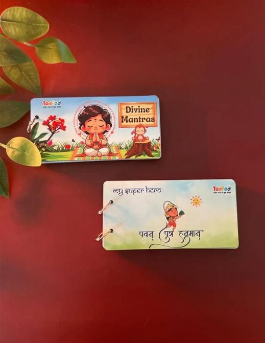 Divine Mantras Spiritual Learning Flashcards for Kids & Adults – Hindi & English Chants