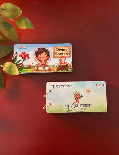 Divine Mantras Spiritual Learning Flashcards for Kids & Adults – Hindi & English Chants