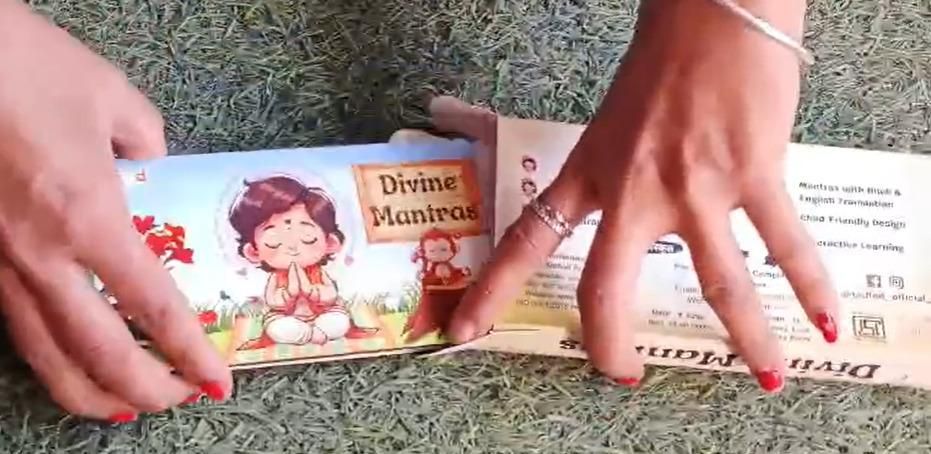 Divine Mantras Spiritual Learning Flashcards for Kids & Adults – Hindi & English Chants
