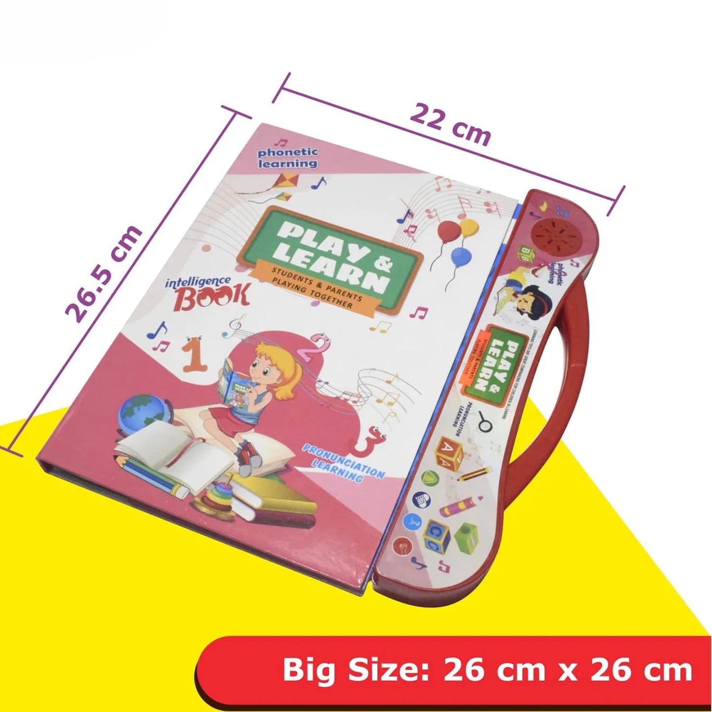 ntelligence Book Sound Book for Children, English Letters & Words Learning Book, Fun Educational Toys. Activities with Numbers, Shapes Learning Book for Toddlers