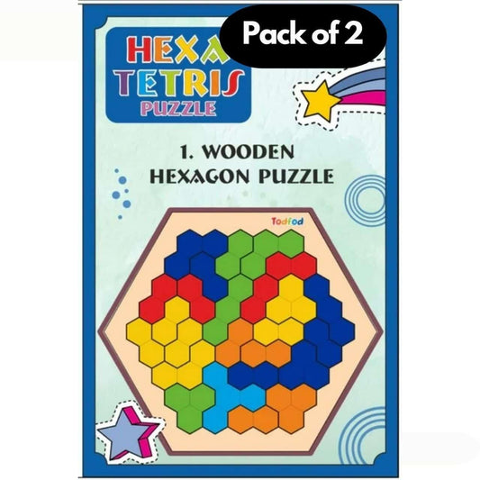 Todfod Wooden Puzzle for Kids – Pack of 2 Assorted Educational Jigsaw Puzzles