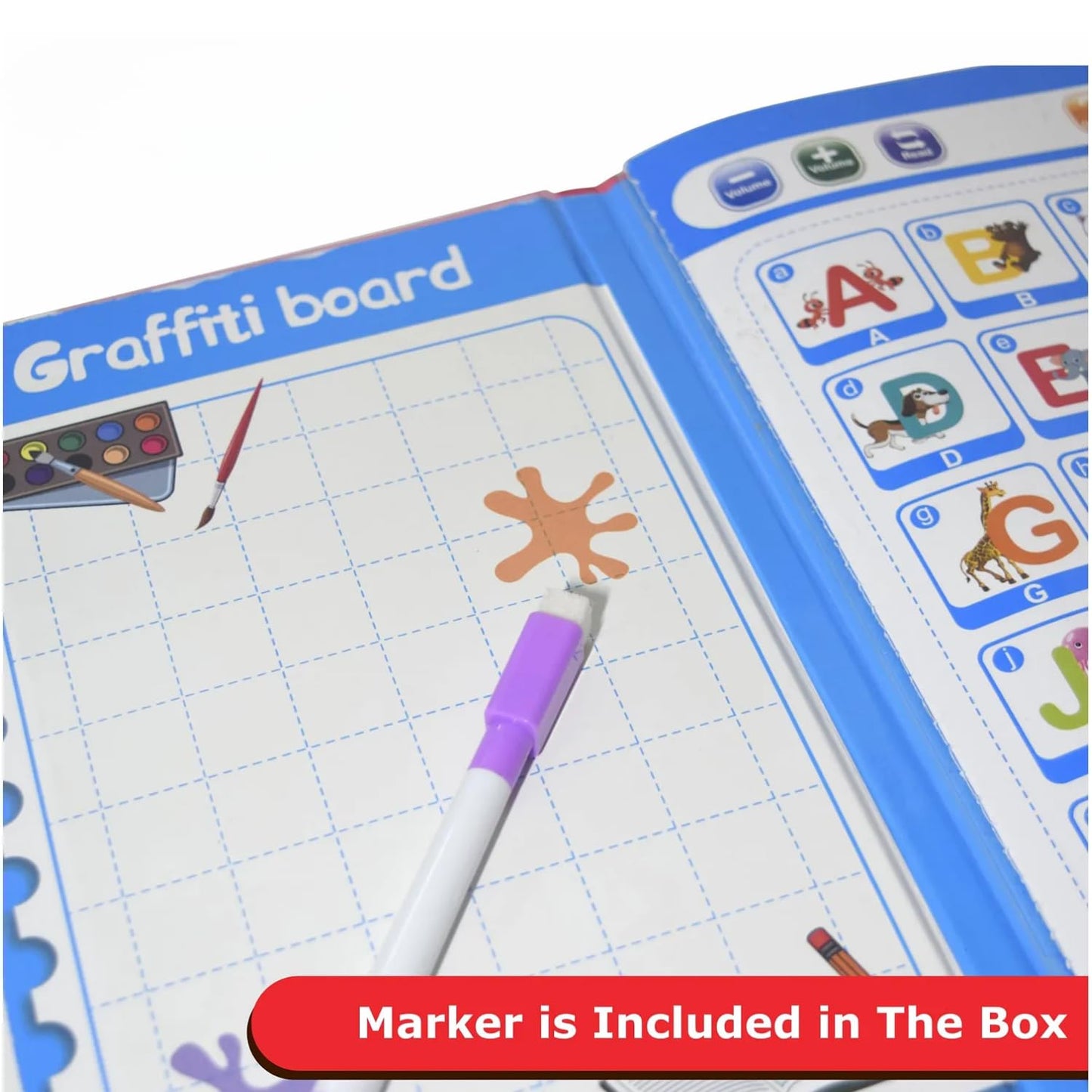 ntelligence Book Sound Book for Children, English Letters & Words Learning Book, Fun Educational Toys. Activities with Numbers, Shapes Learning Book for Toddlers