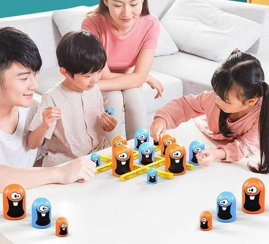 Tic-Tac-Toe Puzzle Game for Kids – Multicolor Assembly & Disassembly Block Puzzle | Brain Development Toy