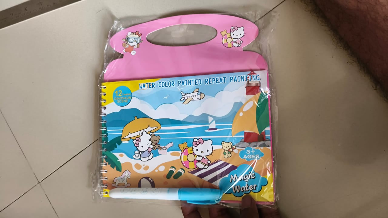 Cartoon Character Printed Magic Water Book