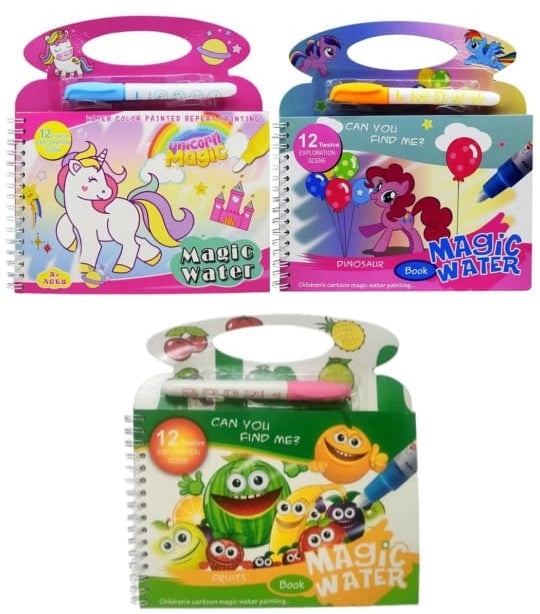 Cartoon Character Printed Magic Water Book