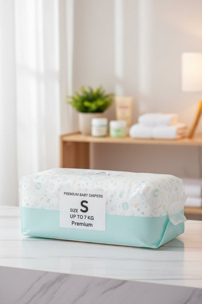 baby diapers size S with 75 pieces, suitable for babies up to 7 kg from THE GIR FARMER