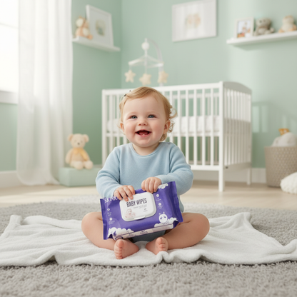 Happy Baby with Wipes