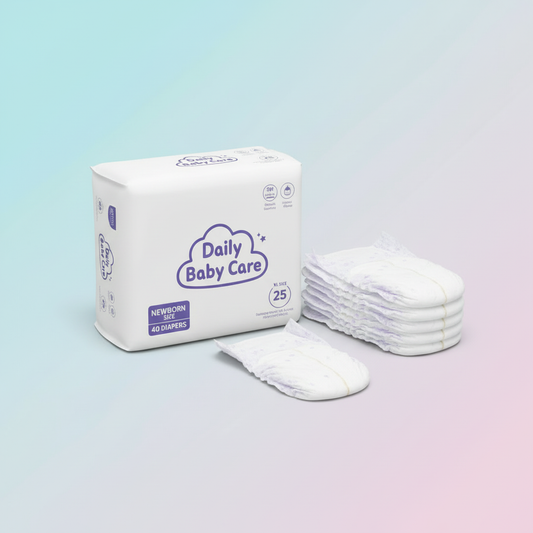 Newborn Diaper Package with Stack