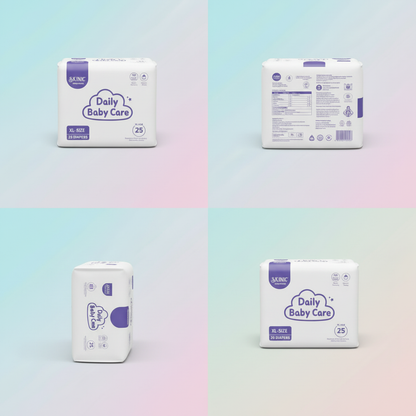 XL Diaper Package Multiple Angles